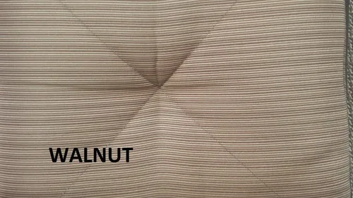 Vista 3 de Palm Tree - Juego de 4 taburetes giratorios para patio al aire libre, 30 pulgadas de alto, aluminio fundido de bronce oscuro, cojines de nogal