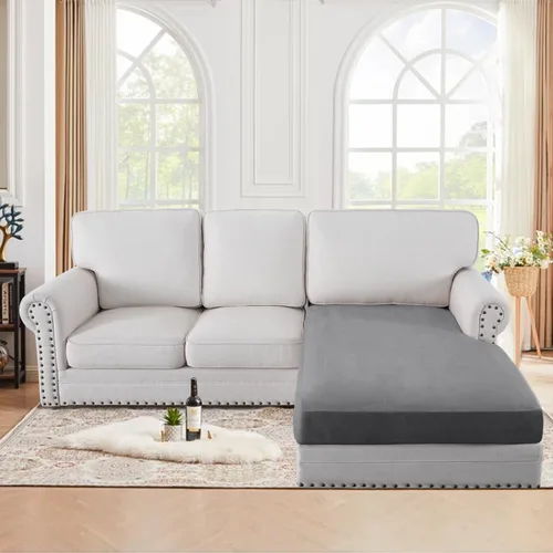 Vista 19 de H.VERSAILTEX Funda de asiento de gamuza elástica para sala de estar, fundas de sofá aptas para mascotas, fundas de sofá gruesas y suaves, lavables