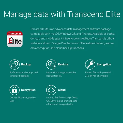 Vista 10 de Transcend 500GB ESD380C, External Solild State Drive, Portable SSD, Rugged Shield, Gen 2x2 USB Type-C, Up to 2000 MB/s - TS500GESD380C