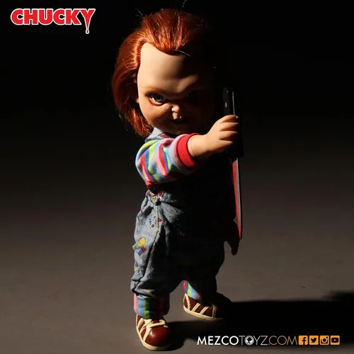 Vista 5 de Figura de acción con sonido Mezco Toyz 15 in Mega Good Guy Chucky