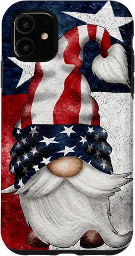 Vista 8 de 4th of July Independence Day Gnome for Women Memorial Day Case for iPhone 17