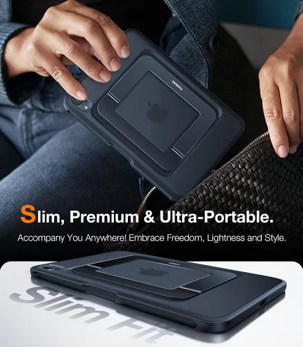 Vista 6 de TORRAS Funda para iPad Mini 7 A17 Pro, Funda para iPad Mini 6 con Soporte para Lápiz, Soporte Ultra Estable, Múltiples Ángulos de Visualización