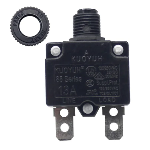 Vista 16 de KUOYUH Serie 88 125/250VAC 32VDC 50/60Hz Disyuntor de Sobrecarga Térmica 3-30A (3A)