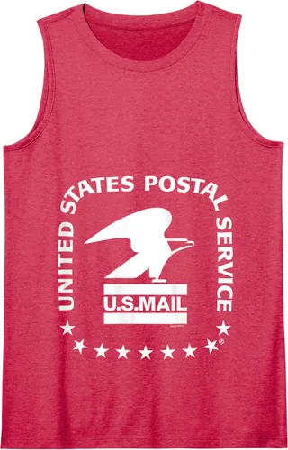 Vista 13 de USPS - Camiseta sin mangas con sello de correo aéreo de EE. UU, Gris Negro