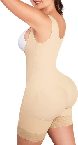 Vista 3 de LadySlim by NuvoFit 206 Fajas moldeadoras para mujer con control de abdomen Fajas colombianas reductoras BBL etapa 2 poscirugía moldeadora corporal
