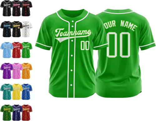 Vista 34 de Camiseta de béisbol personalizada, nombre de béisbol personalizado, logotipo de número, camiseta de béisbol personalizada para hombres, mujeres