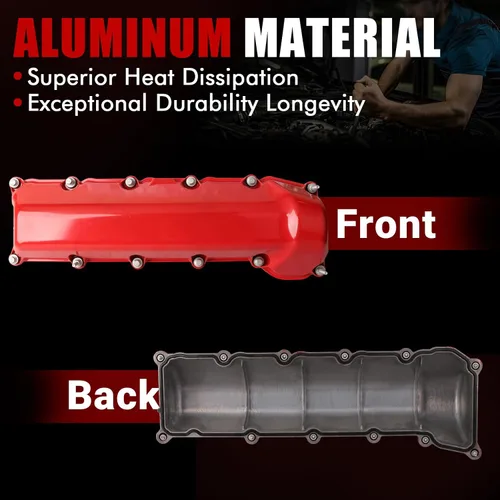 Vista 5 de MITZONE Cubierta de válvula de aluminio compatible con Chrysler Aspen Dodge Dakota Durango Ram 1500 Durango Jeep Commander Grand Cherokee 4.7L