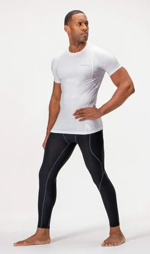 Vista 4 de Devops - Camisetas de compresión para hombre (2 3 unidades), manga corta, camiseta base para entrenamiento