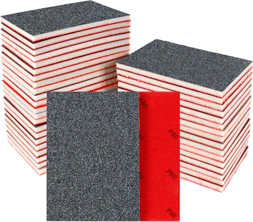 Vista 20 de 24 Piezas Esponjas de Lijado Grano 1200-1500, Bloques de Lijado Lavables y Reutilizables para Madera, Metal, Paneles de Yeso, Acristalamiento, Papel
