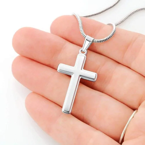 Vista 6 de Regalo personalizado Collar de cruz, tío de la novia, regalo de boda de novia y novio, regalo de agradecimiento de fiesta de novia, regalo de boda