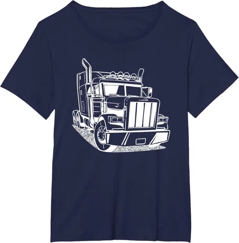 Vista 17 de Diesel Big Rig 18 Wheeler - Camiseta de camionero para camionero, Negro, S