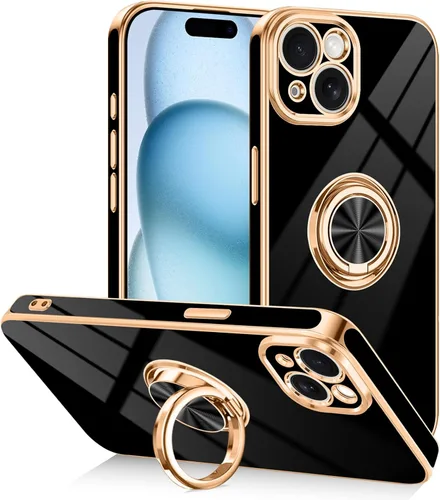 Vista 21 de Funda diseñada para iPhone 17 Pro Max con soporte de anillo, color azul