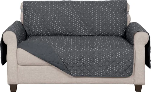 Vista 2 de Furhaven - Funda para muebles de sala de estar para perros y gatos, protector reversible con estampado de patas, resistente al agua, lavable
