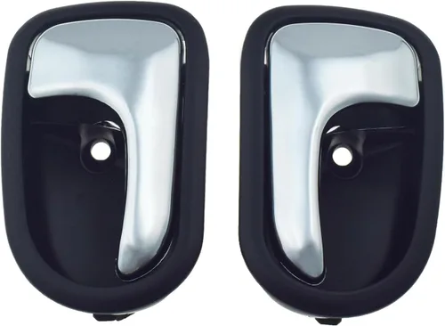 Vista 5 de Par de manijas de puerta interiores izquierda y derecha cromadas para Mazda Protege 626 Ford Activa Liata Tierra