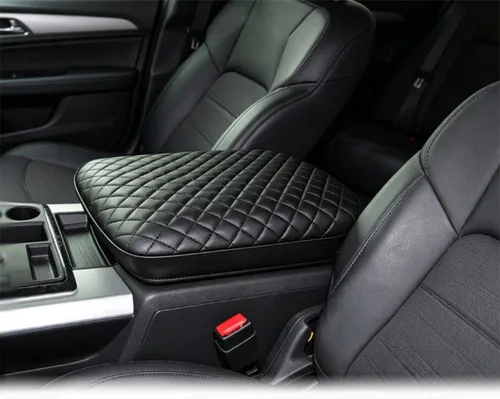 Vista 45 de Accesorios interiores personalizados para Lexus RX350 2010 2011 2012 2013 2014 2015 Cubierta de caja de reposabrazos tapa de consola central, cojín
