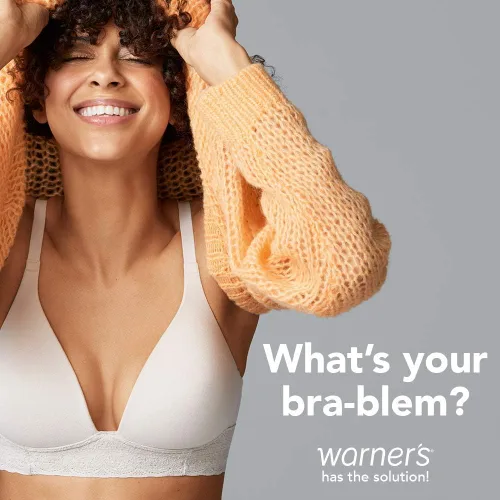 Vista 5 de Warner's Brasier con aros sin tirantes para mujer Cloud 9 con contorno y cobertura completa