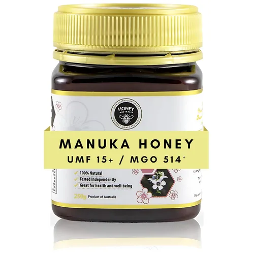 Vista 10 de Honey Australia Miel de manuka cruda UMF 5+ / MGO 83+ 8.8 oz / 250 g Manuka australiano certificado, probado de forma independiente, sin OMG