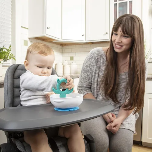 Vista 11 de Dr. Brown's Tazones de succión fuertes antideslizantes para bebés y niños pequeños, alimentación LED para bebés, paquete de 2, sin BPA, 4 meses