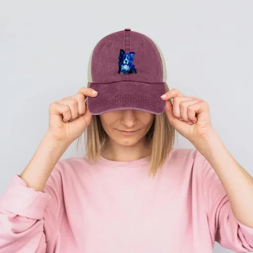 Vista 7 de Border Collie - Gorra de béisbol de malla ajustable para hombre y mujer