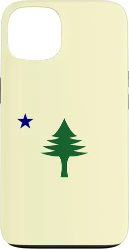 Vista 7 de Old Maine State Original Flag 1901 Pine Tree Case for iPhone 16