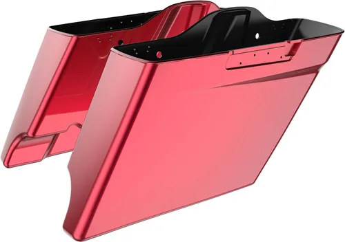 Vista 53 de Alforjas extendidas para Harley Touring Street Glide, Electra Glide, Road Glide 2014-2023 (whisky ámbar)