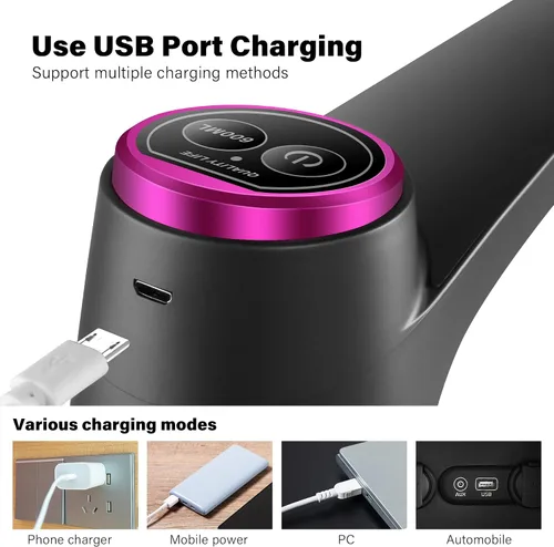 Vista 5 de Dispensador de agua de 5 galones - Bomba de agua potable eléctrica automática con carga USB para jarras de 2 a 5 galones