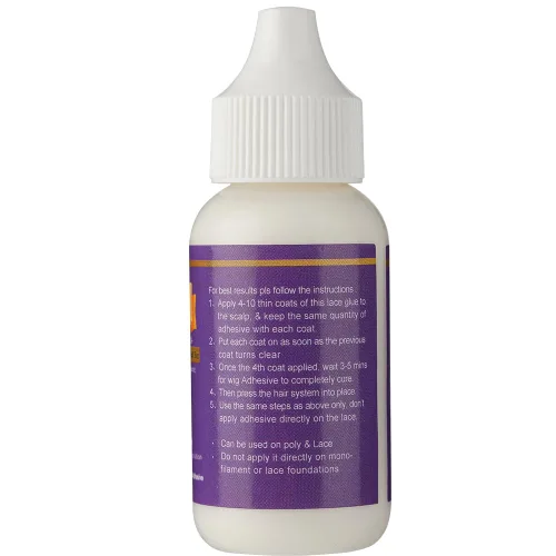 Vista 7 de Pegamento invisible de unión - Impermeable 1.3oz - Control de humedad extra - Pegamento de peluca de sujeción ligera para peluca de polietileno