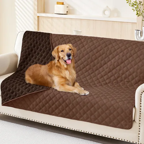 Vista 110 de Smiry Funda Impermeable para Cama de Perro Manta para Mascotas, Manta Suave y Lavable para Perros para Muebles Cama Sofá Sofá Reversible, a Cuadros