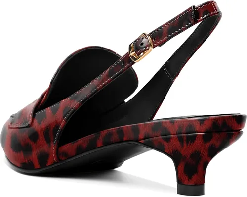 Vista 5 de Mettesally Zapatos de oficina cómodos para mujer con tacón bajo y puntera puntiaguda