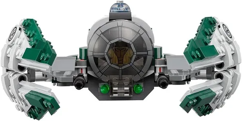 Vista 2 de LEGO Star Wars, juguete de Yoda Jedi con un Starfighter 75168 de Stars Wars