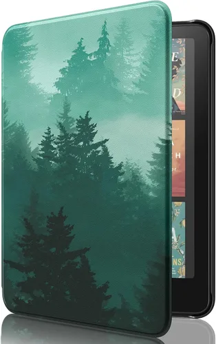 Vista 16 de MoKo Funda para Amazon Kindle Basic de 11ª generación 2024/2022 de 6 Verde medianoche
