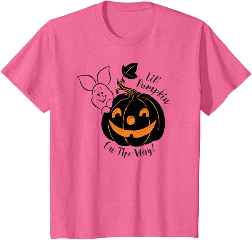Vista 41 de Disney Camiseta de Halloween Winnie the Pooh Lil' Pumpkin on the Way, Blanco, S