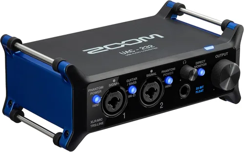 Vista 6 de Zoom Convertidor de audio UAC-232 con flotador de 32 bits, interfaz de audio, 2 entradas combinadas XLR/TRS, salidas de auriculares, frecuencia