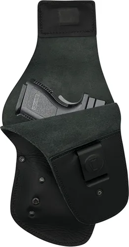 Vista 6 de Urban Carry LockLeather Funda G3 Holster - Diseño híbrido de cuero/polímero para ocultación óptima Disponible en tamaños Cadete, Trooper, Teniente
