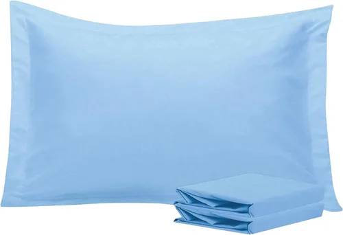 Vista 95 de NTBAY Fundas de almohada estándar, paquete de 2 fundas de almohada de microfibra cepillada de 20 x 26 pulgadas, súper suaves y acogedoras