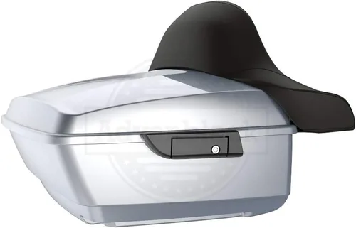 Vista 4 de Moto Onfire King Tour - Maletero con almohadilla de respaldo para Harley Touring 1997+ (Barracuda Silver)