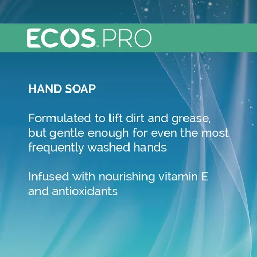 Vista 4 de ECOS PRO - Recambio de jabón de manos Hipoalergénico Fórmula fácilmente biodegradable Con vitamina E y antioxidantes Fabricado