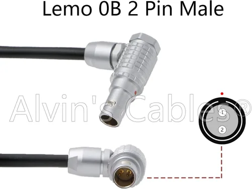 Vista 3 de Alvin's Cables Cable de alimentación de ángulo recto macho D-Tap a 2 pines para Teradek Bond, Teradek Bolt, monitor SmallHD 17.7 in 18 pulgadas
