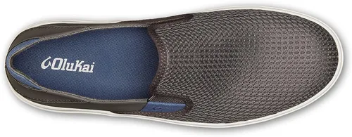 Vista 2 de OLUKAI Lae'ahi - Tenis sin cordones para hombre, sensación ligera de descalzo y malla transpirable, tacón resistente al agua y suelas de goma