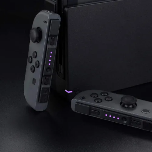 Vista 5 de eXtremeRate Firefly - Kit de sintonización LED para Nintendo Switch Joycons Dock NS Joycon SL SR Botones Cinta Flex Cable Indican Power LED