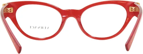 Vista 4 de Versace VE 3282-5280 Gafas graduadas Rojo Transparente 2.008 in, Rojo transparente