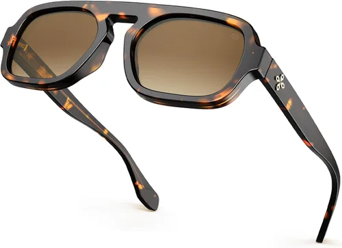 Vista 11 de VISOONE Trendy Square Aviator Sunglasses for Women Men