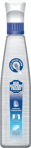 Vista 9 de Bar Keepers Friend Limpiador y pulidor en aerosol para acero inoxidable (2 x 750 ml) Elimina huellas de grasa, manchas de agua dura, mugre