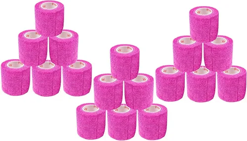 Vista 56 de Cinta adhesiva para veterinarios (negro) (paquete de 2) (2 pulgadas x 15 pies), autoadhesiva, adherente, cohesiva, flexible, autoadhesiva, rollo