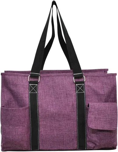 Vista 3 de Cherry Crosshatch Solid Print NGIL - Organizador con cremallera