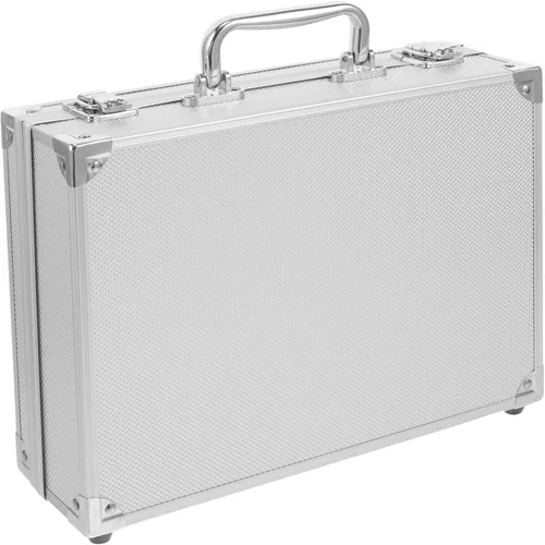 Vista 10 de Caja de herramientas de aluminio rígido para hombres Caja de aluminio con forro de esponja Portátil Caja de almacenamiento de herramientas duras