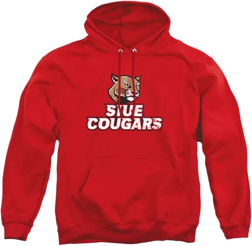 Vista 45 de Distressed College Primary Logo Adult Pullover Hoodie Collection 1 Universidad Estatal de Albany