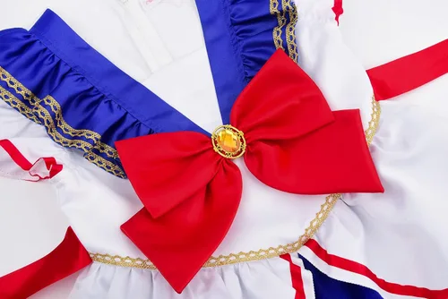 Vista 3 de Cosplay Kids Sailor Costume for Girls Japanese School Girl Dress