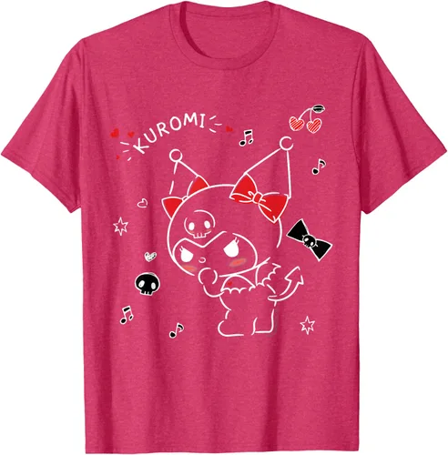 Vista 25 de Kuromi Camiseta Mischievous Tee Shirt Negro