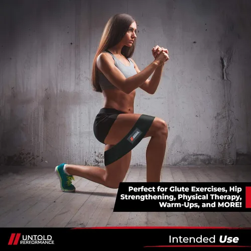 Vista 4 de Heavy Resistance Bands - Hip Bands for Working Out, Premium Exercise Bands Resistance, Durable Resistance Bands for Strength, Flexibility & Glute
